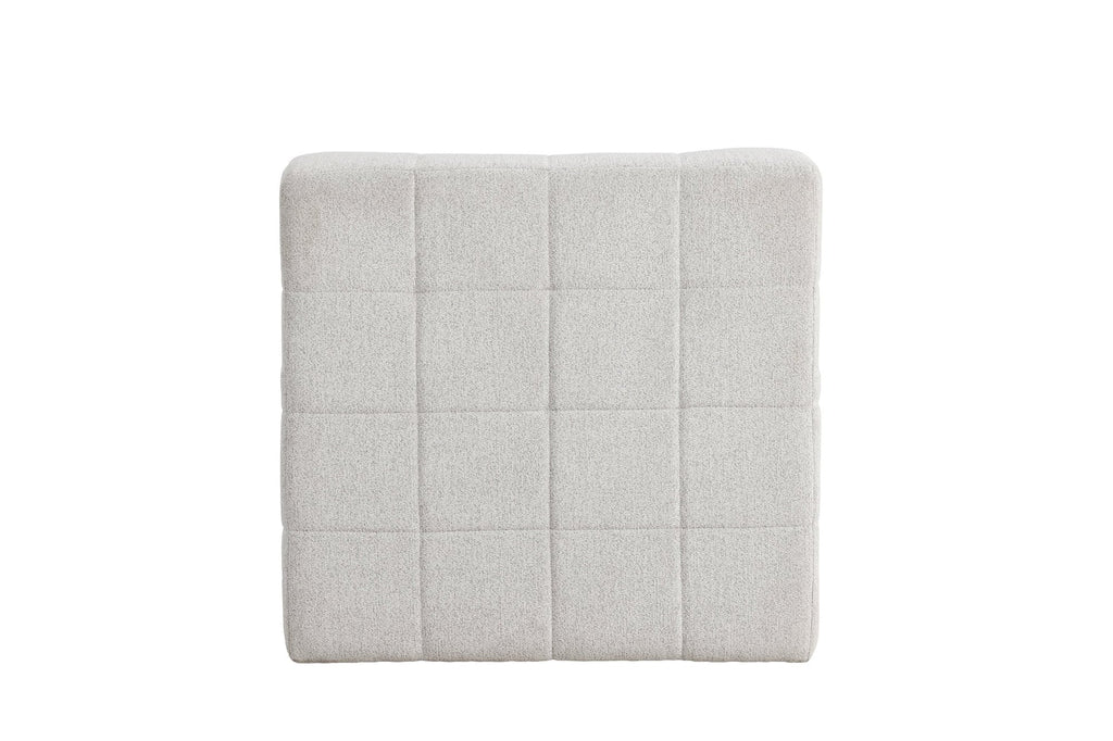 Malou fåtölj beige tyg med metallstomme