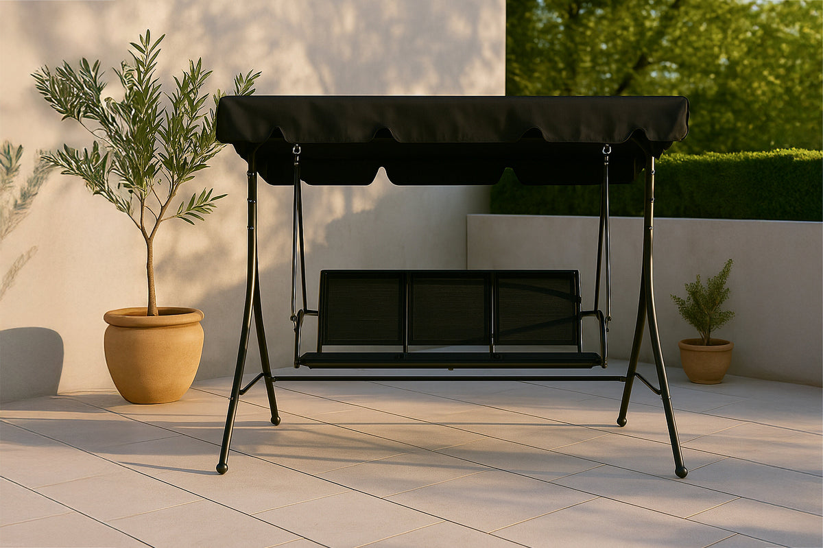 Musse hammock 3-sits svart