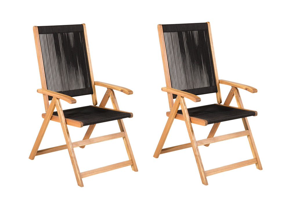 Little John hopfällbar stol 2-pack rep/akacia