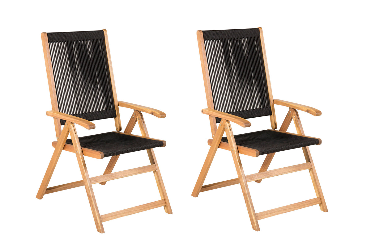 Little John hopfällbar stol 2-pack rep/akacia