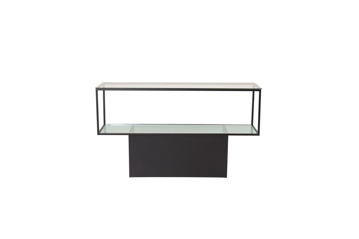 Maglehem hylla glas/svart