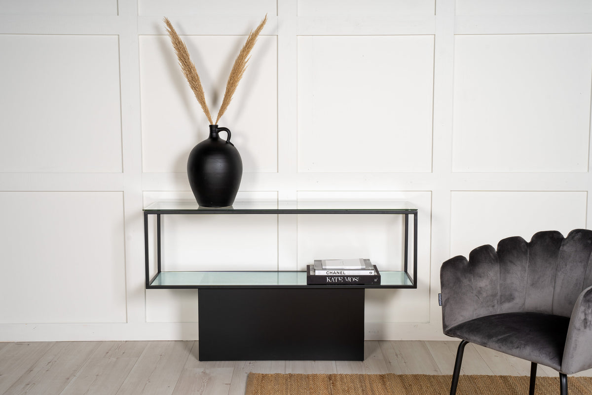 Maglehem hylla glas/svart