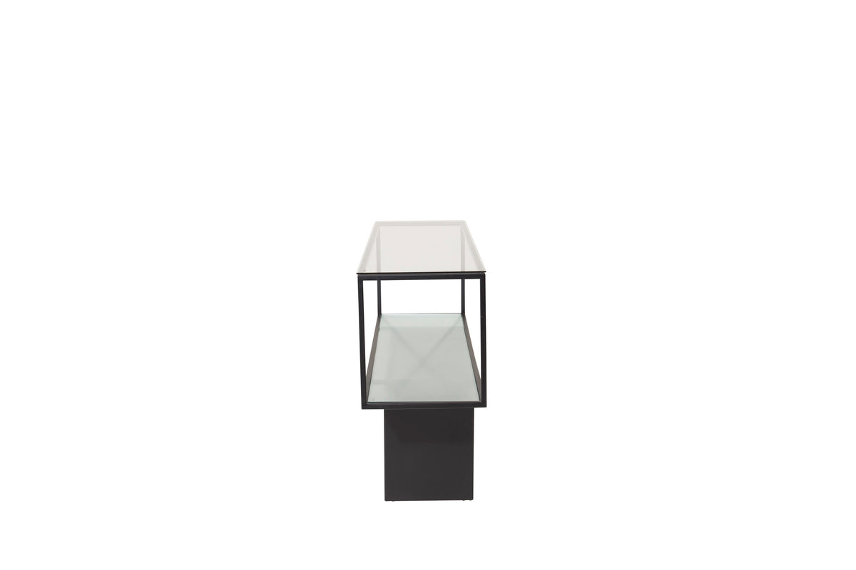 Maglehem hylla glas/svart