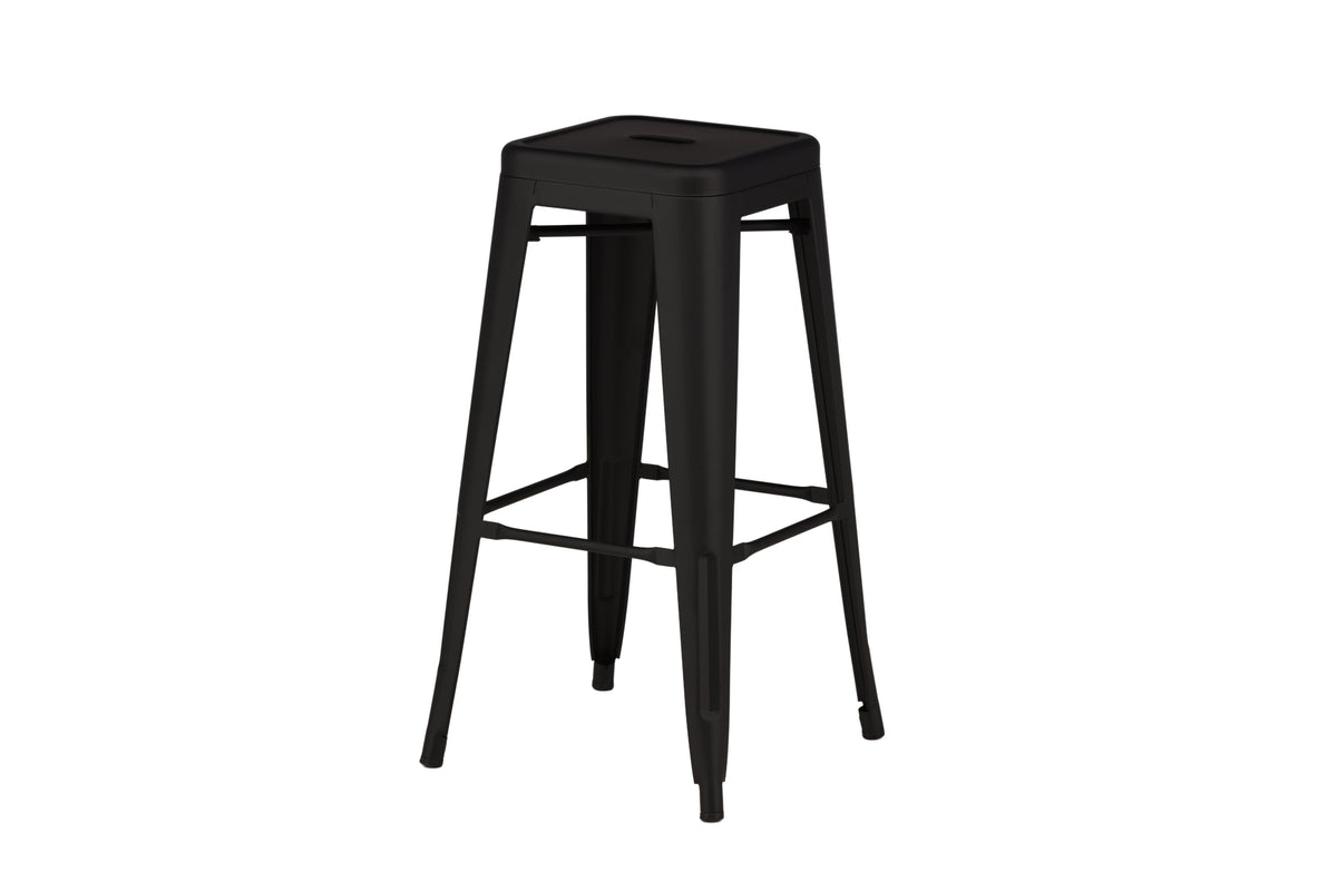 Tempe barstol 4-pack mattsvart metall
