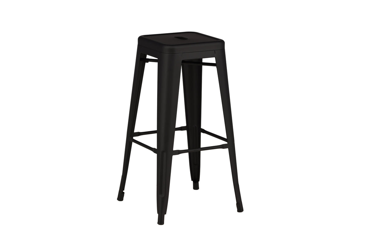 Tempe barstol 4-pack mattsvart metall