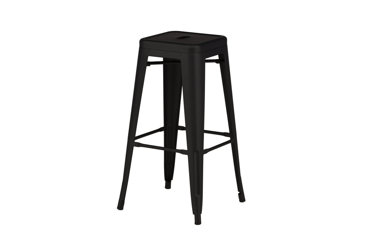Tempe barstol 4-pack mattsvart metall