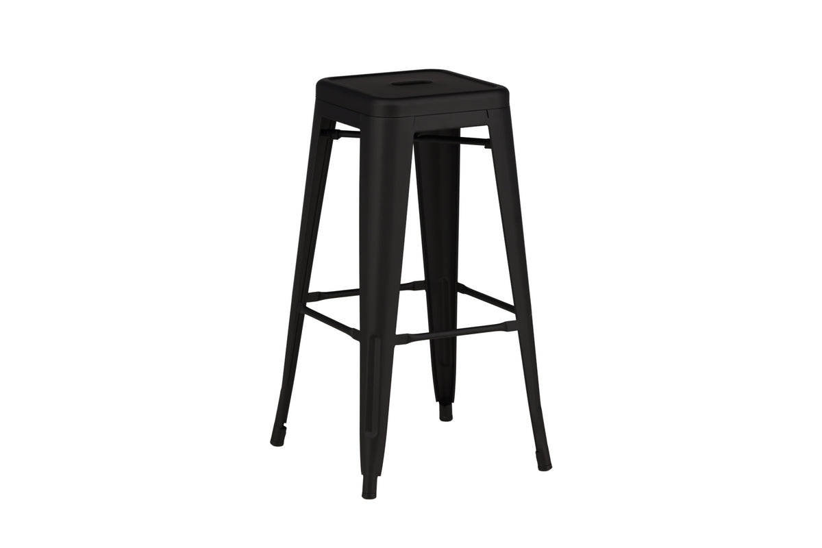 Tempe barstol 4-pack mattsvart metall
