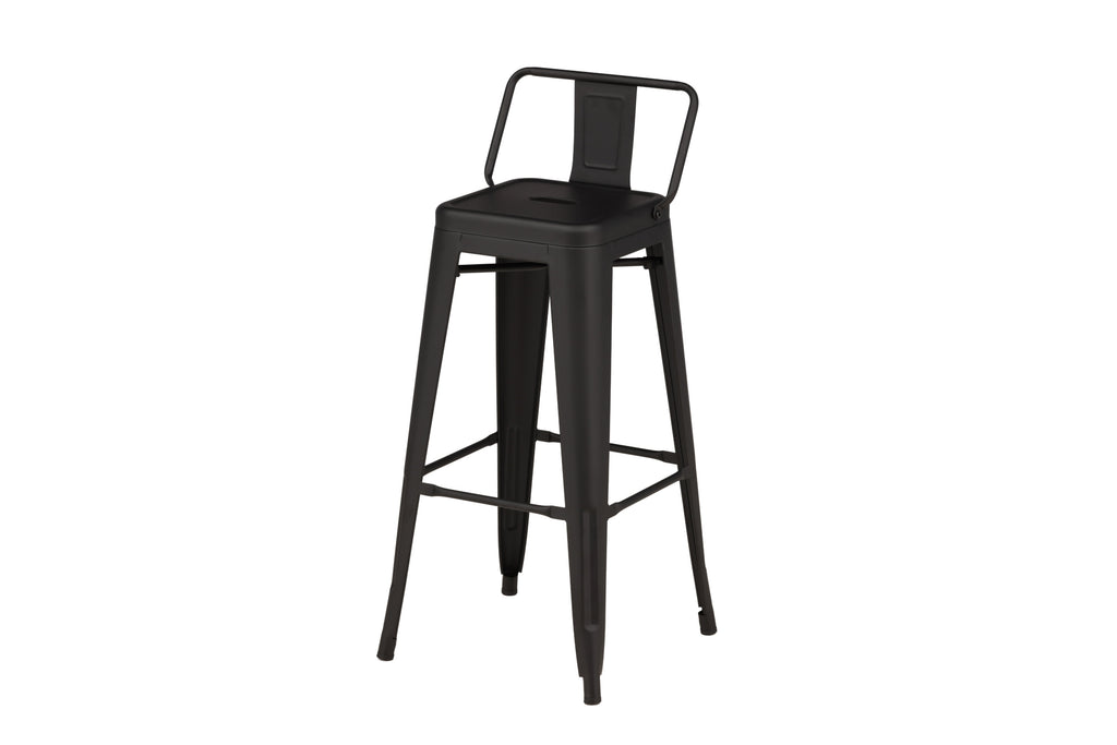 Tempe barstol 4-pack mattsvart metall