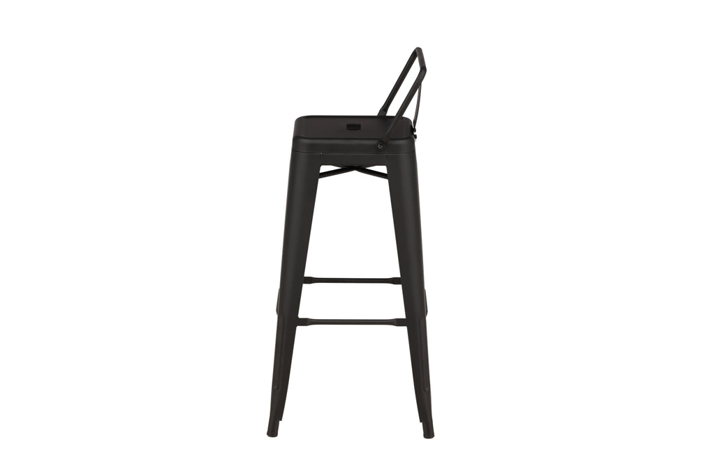 Tempe barstol 4-pack mattsvart metall