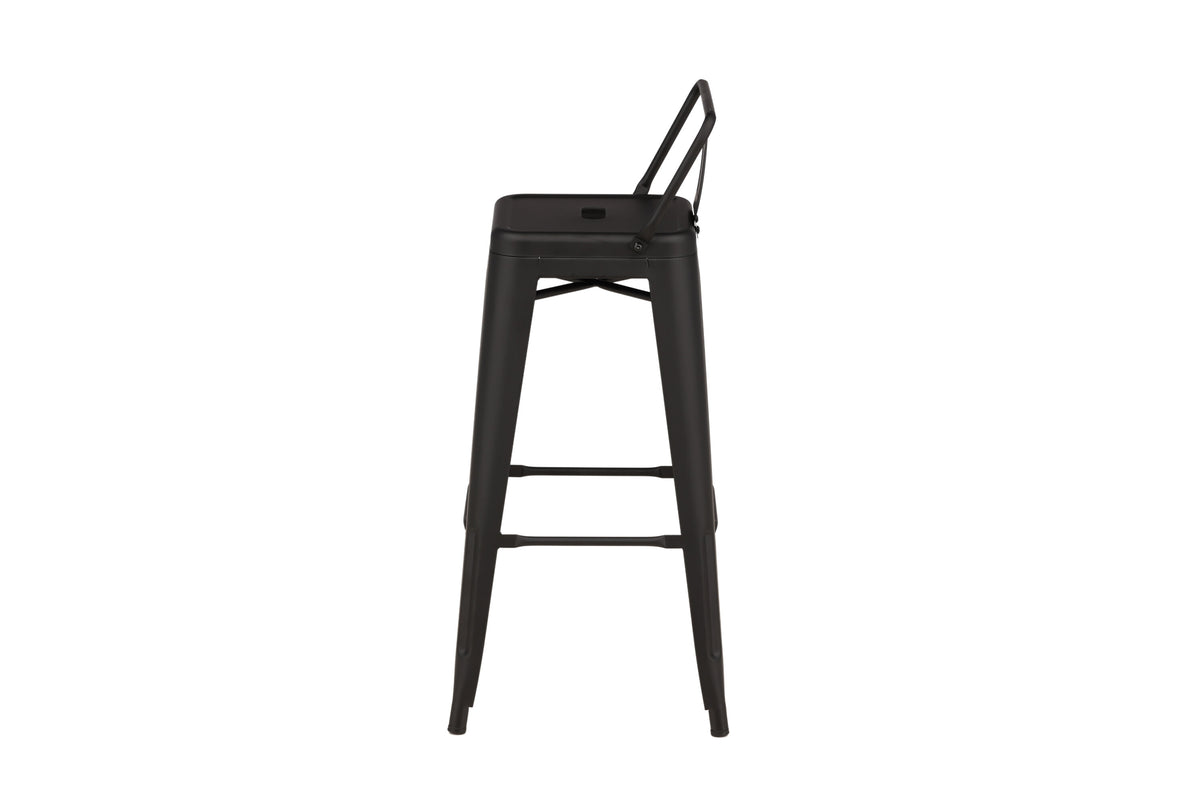 Tempe barstol 4-pack mattsvart metall