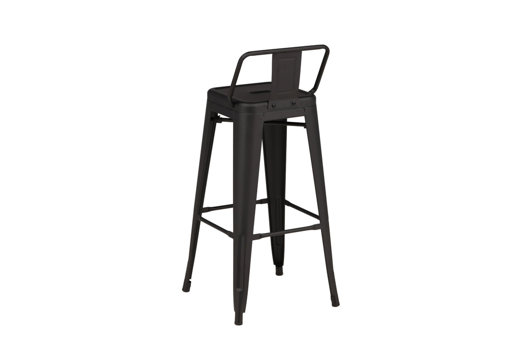 Tempe barstol 4-pack mattsvart metall