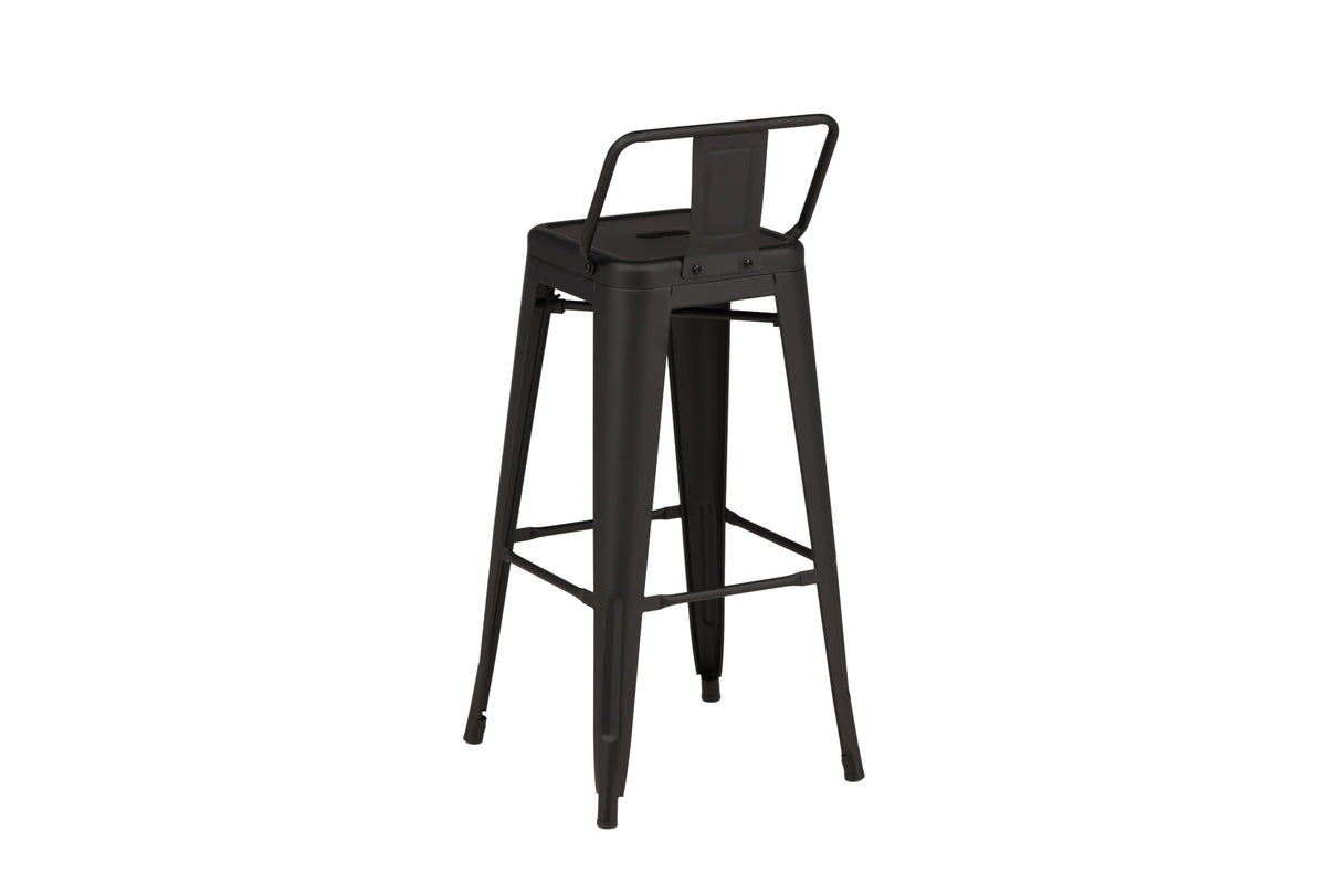 Tempe barstol 4-pack mattsvart metall