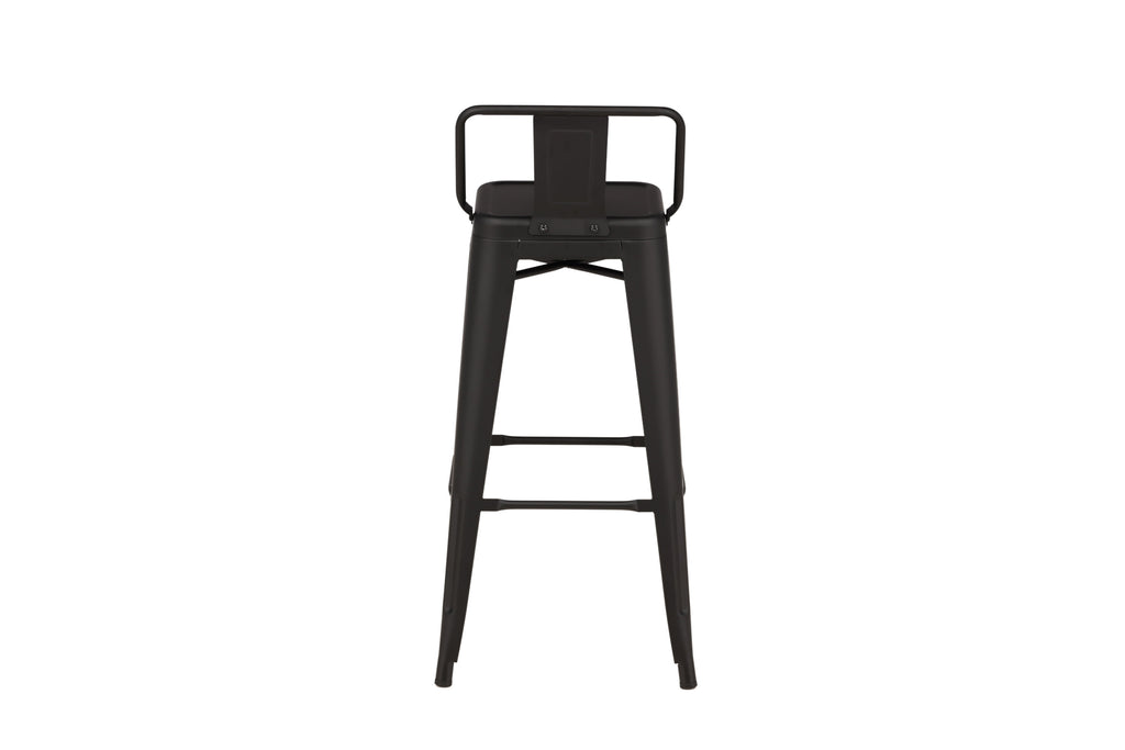 Tempe barstol 4-pack mattsvart metall