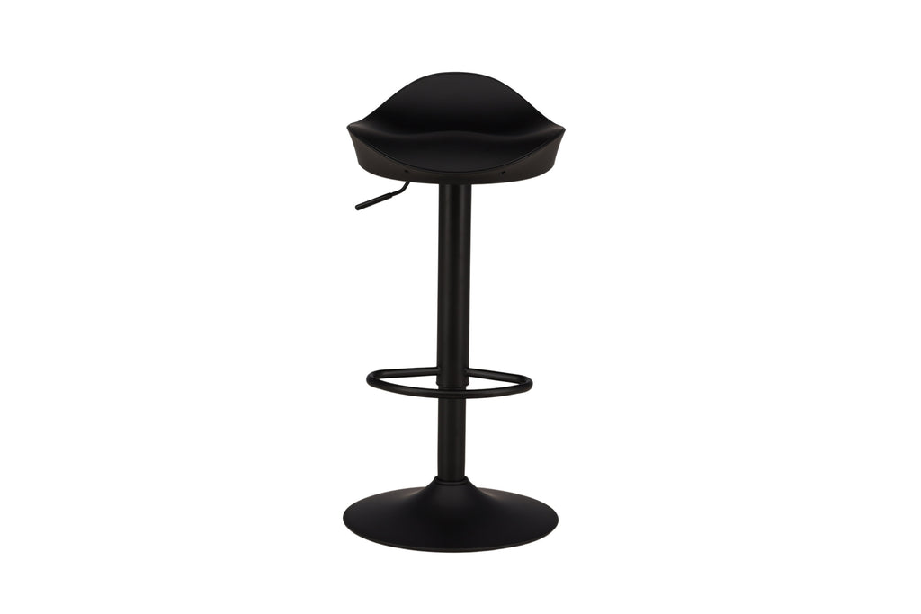 Adesto barstol 2-pack mattsvart ABS-plast med svart underrede