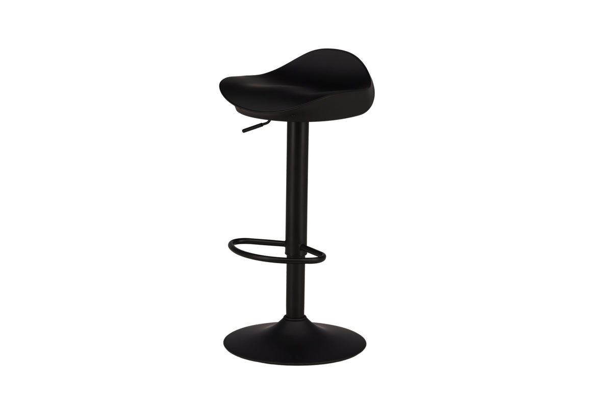 Adesto barstol 2-pack mattsvart ABS-plast med svart underrede