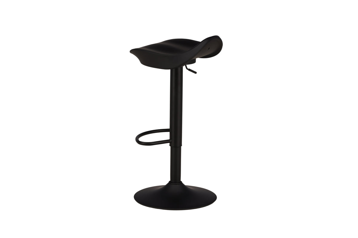Adesto barstol 2-pack mattsvart ABS-plast med svart underrede