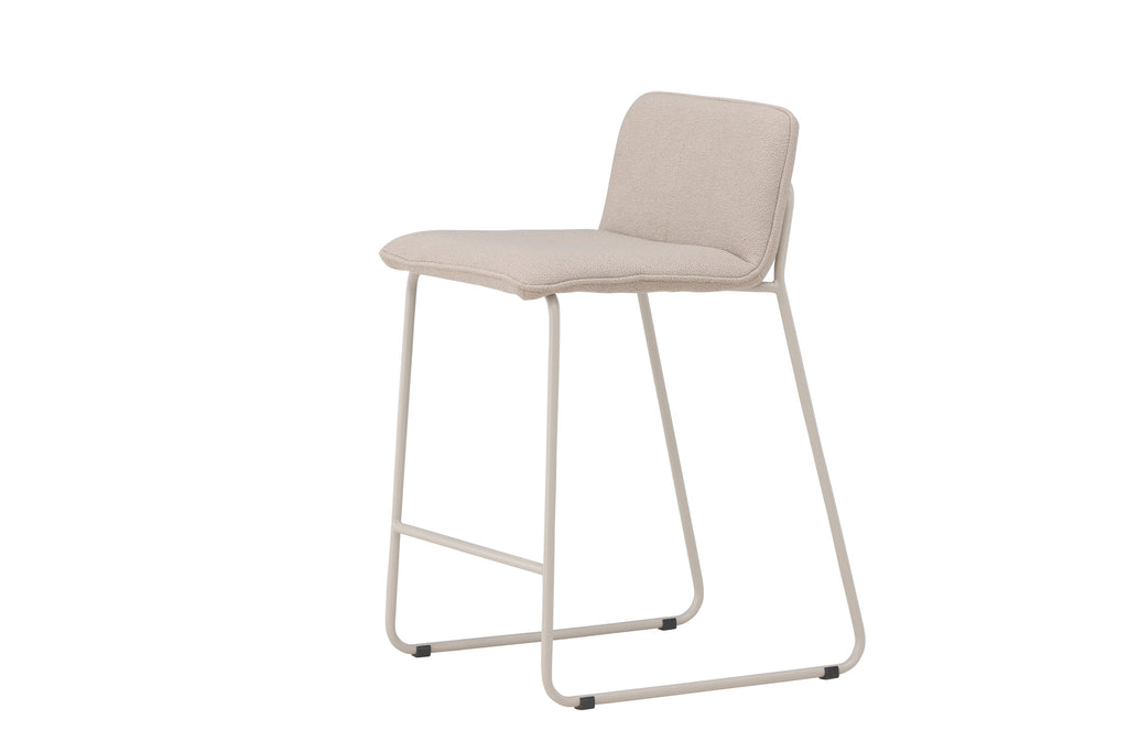 Bisbee barstol 2-pack beige med beige boucléklädsel