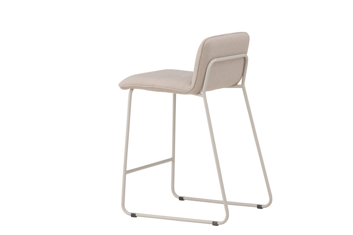Bisbee barstol 2-pack beige med beige boucléklädsel