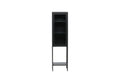 Misha högt och smalt skåp med hyllplan svart