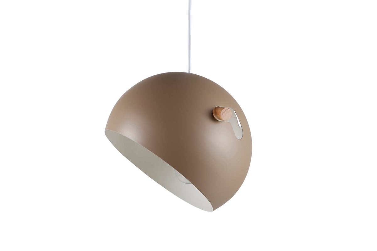 Tubbie pendellampa Ø29 cm höjd 22 cm brun