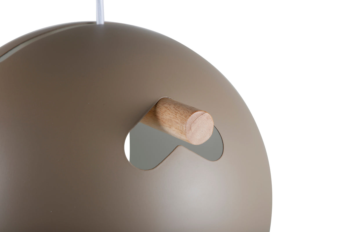 Tubbie pendellampa Ø29 cm höjd 22 cm brun