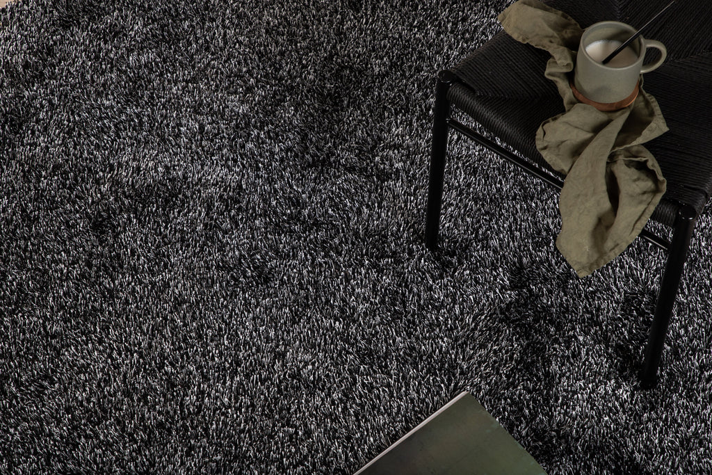 Mattis polyestermatta Ø200 cm antracitgrå