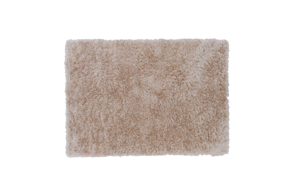 Natta matta 160x230 cm beige polyester och bomull