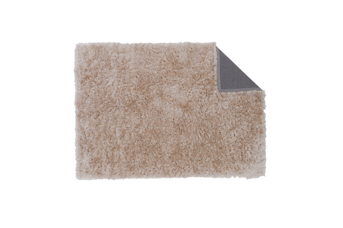 Natta matta 160x230 cm beige polyester och bomull