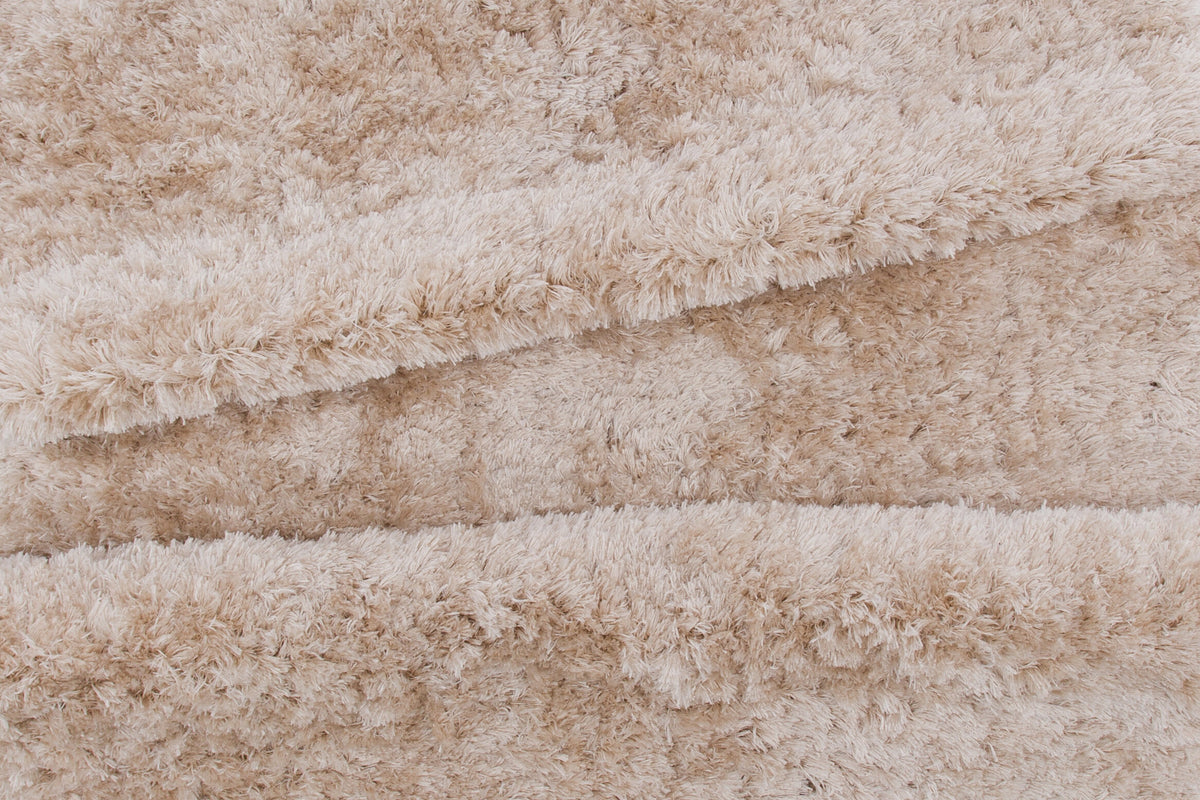 Natta matta 160x230 cm beige polyester och bomull