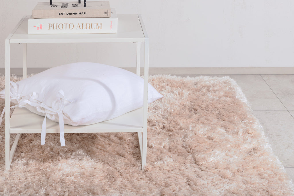 Natta matta 160x230 cm beige polyester och bomull