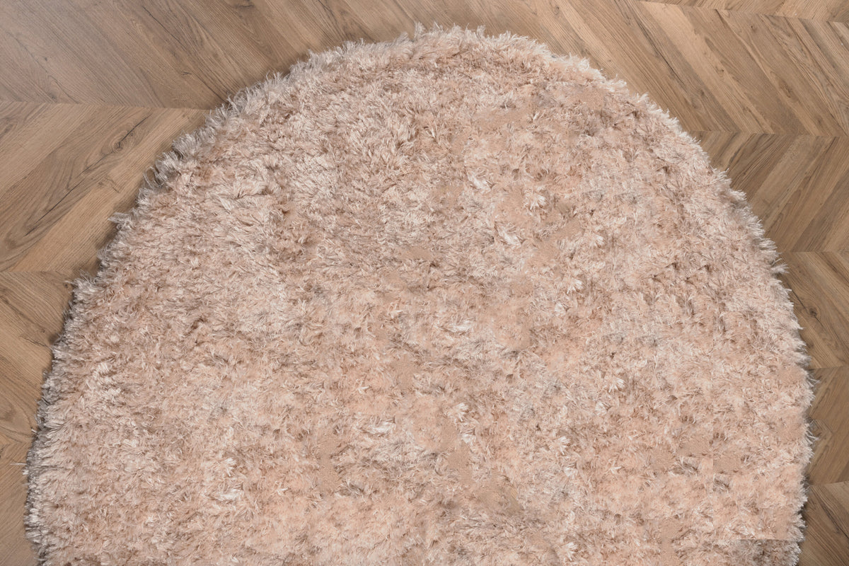 Natta matta Ø200 cm beige polyester/bomull