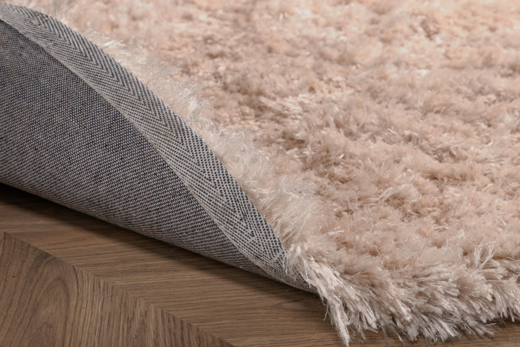 Natta matta Ø200 cm beige polyester/bomull