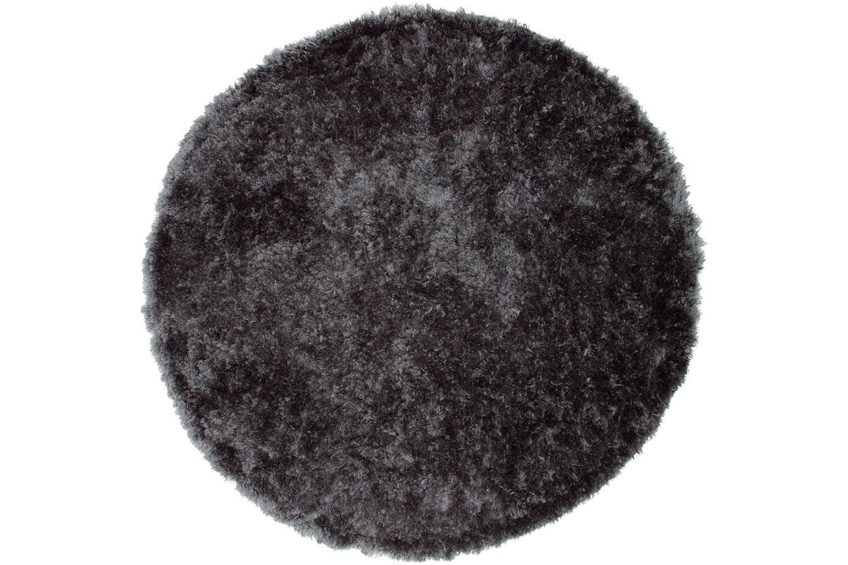 Natta matta Ø200 cm mörkgrå polyester/bomull