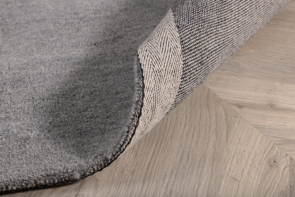 Ulla matta i ull och polyester 250x350 cm ljusgrå