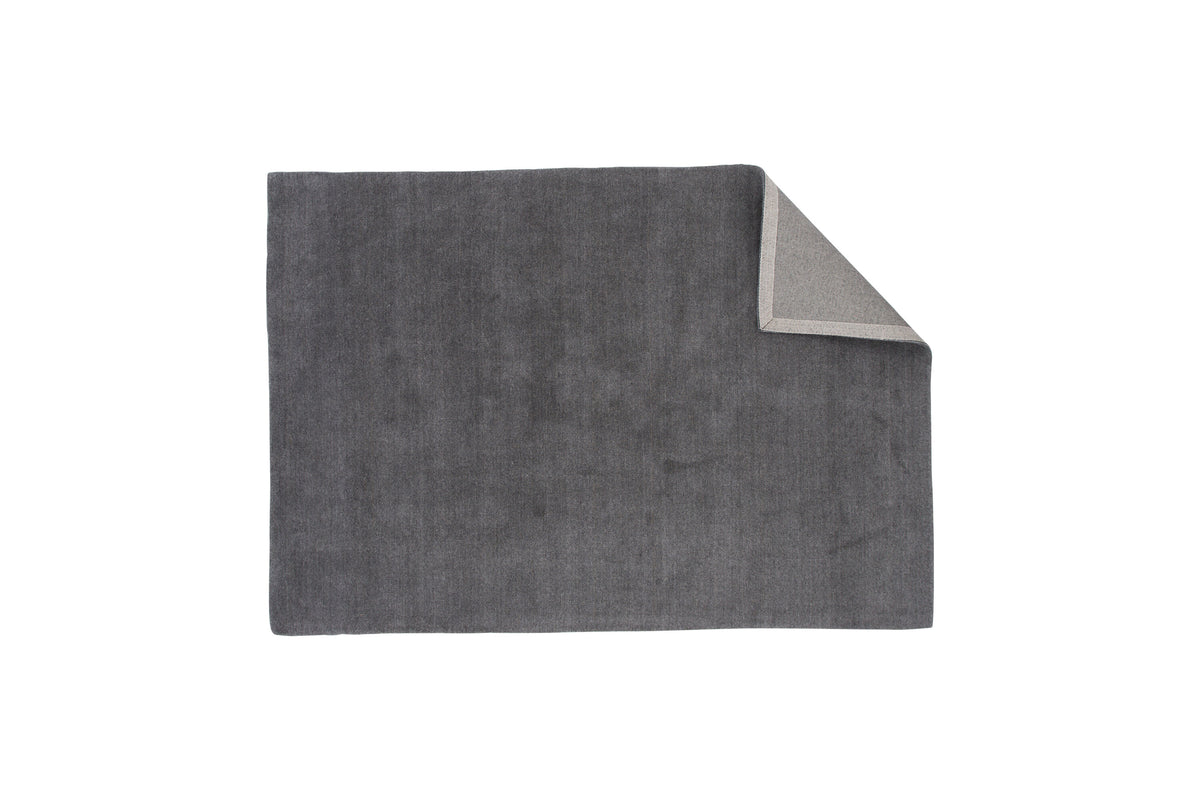 Ulla matta i ull och polyester 250x350 cm grå