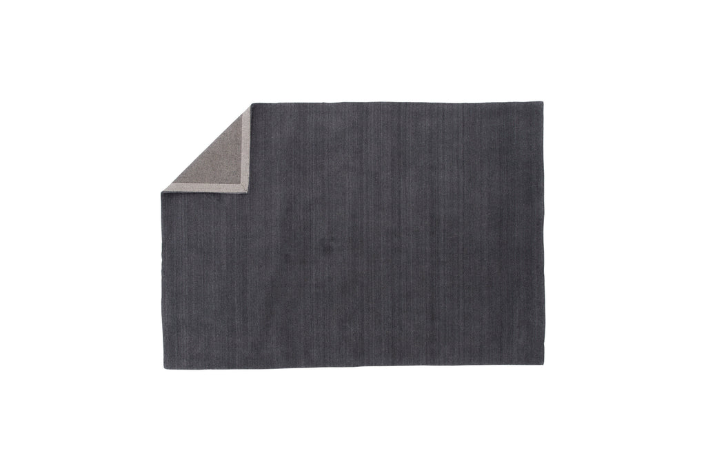 Ulla matta i ull och polyester 250x350 cm mörkgrå