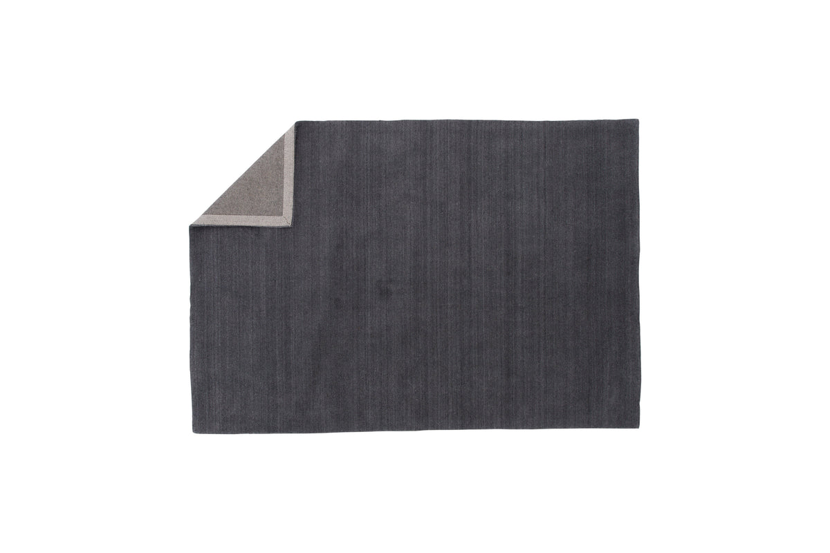 Ulla matta i ull och polyester 250x350 cm mörkgrå