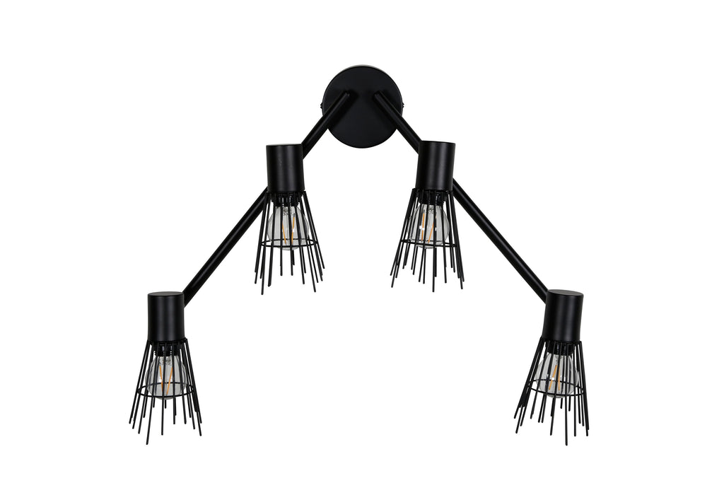 Pico vägglampa 700x190x150 svart