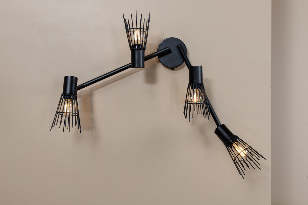 Pico vägglampa 700x190x150 svart
