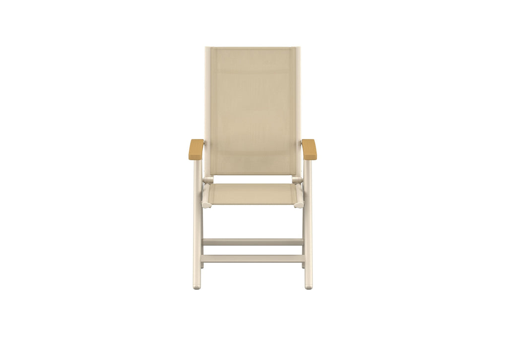 Panama Light positionsstol med 5 lägen 2-pack beige/teak