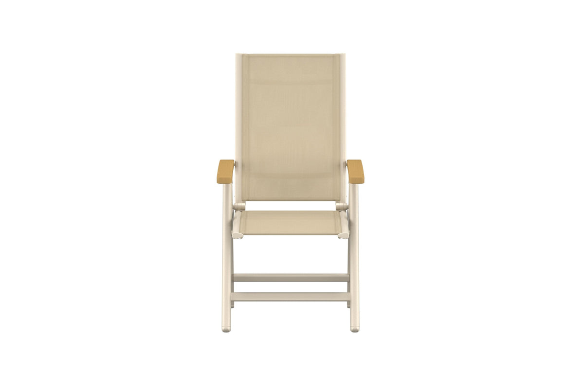 Panama Light positionsstol med 5 lägen 2-pack beige/teak