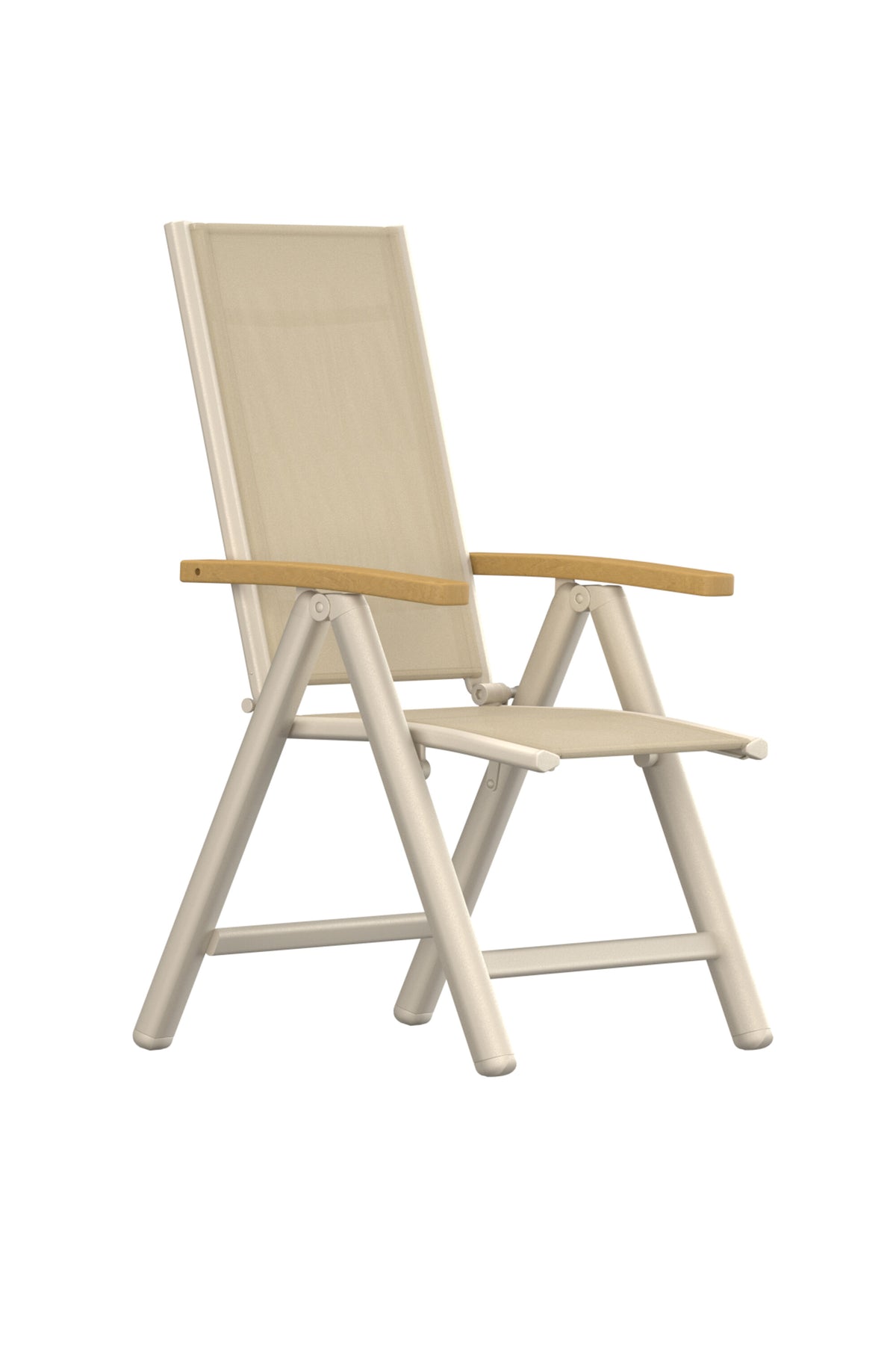 Panama Light positionsstol med 5 lägen 2-pack beige/teak