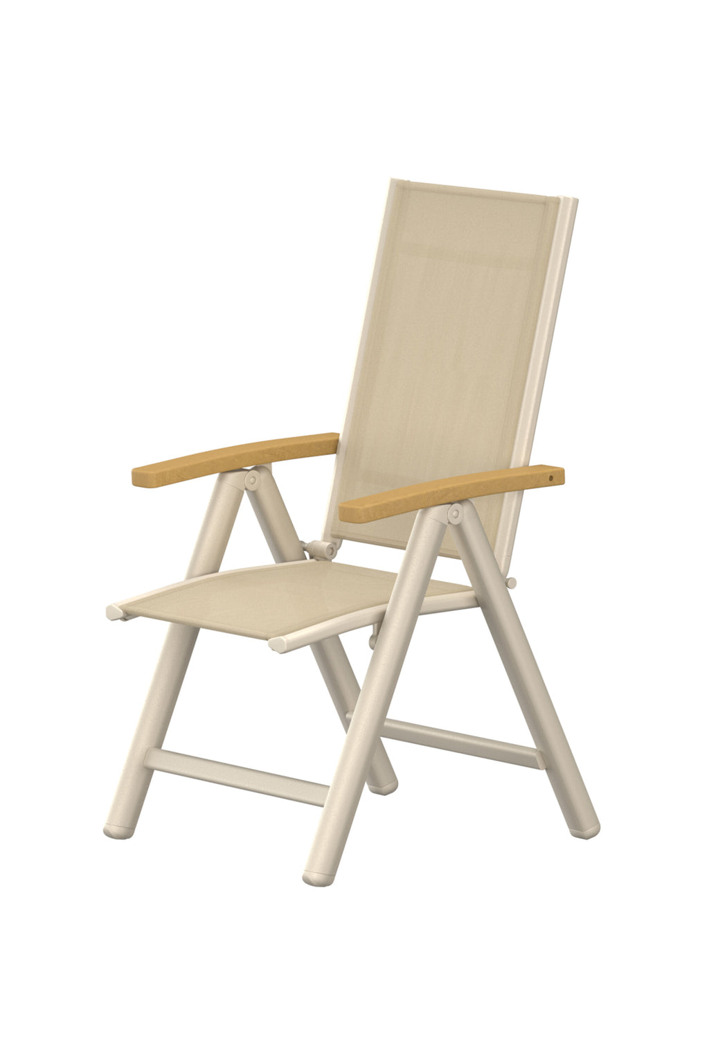 Panama Light positionsstol med 5 lägen 2-pack beige/teak