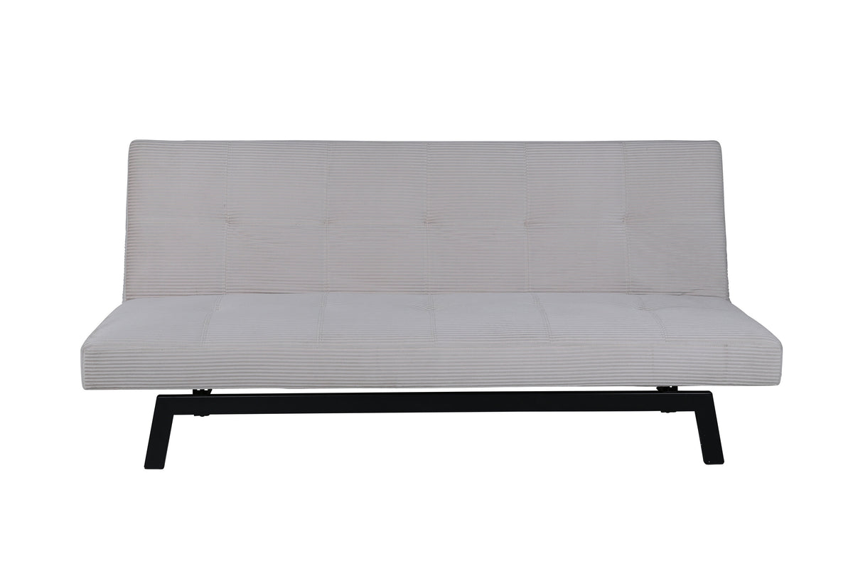 Bodil bäddsoffa svart och beige manchester