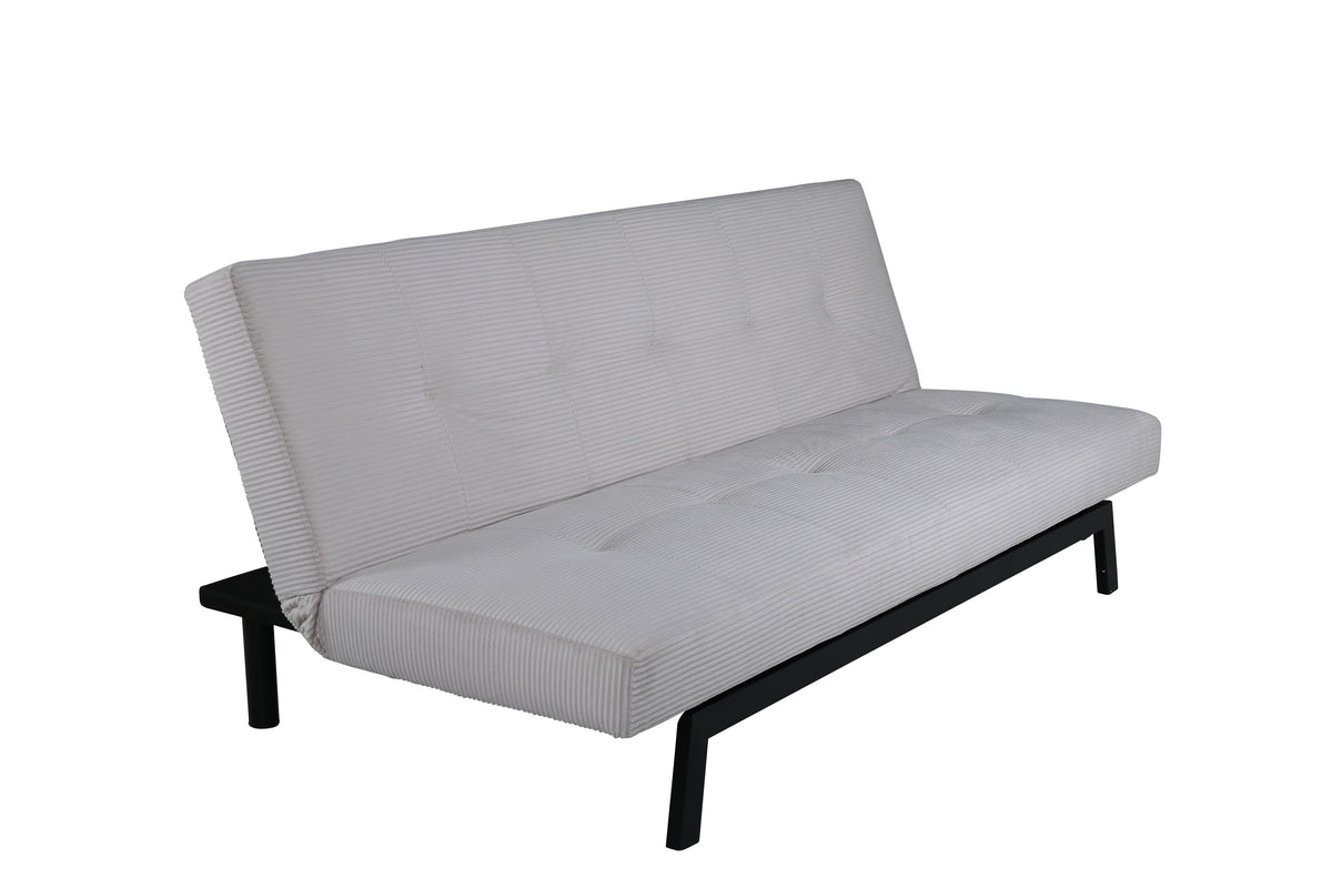 Bodil bäddsoffa svart och beige manchester
