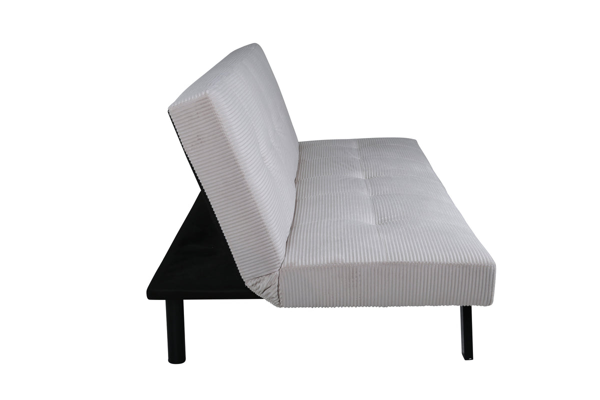 Bodil bäddsoffa svart och beige manchester