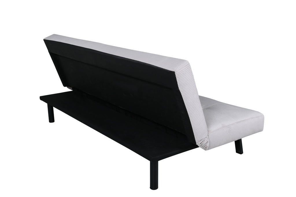 Bodil bäddsoffa svart och beige manchester