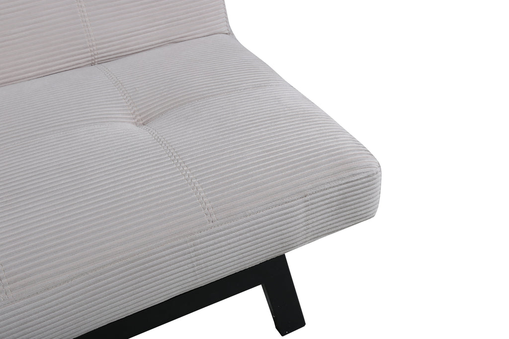 Bodil bäddsoffa svart och beige manchester