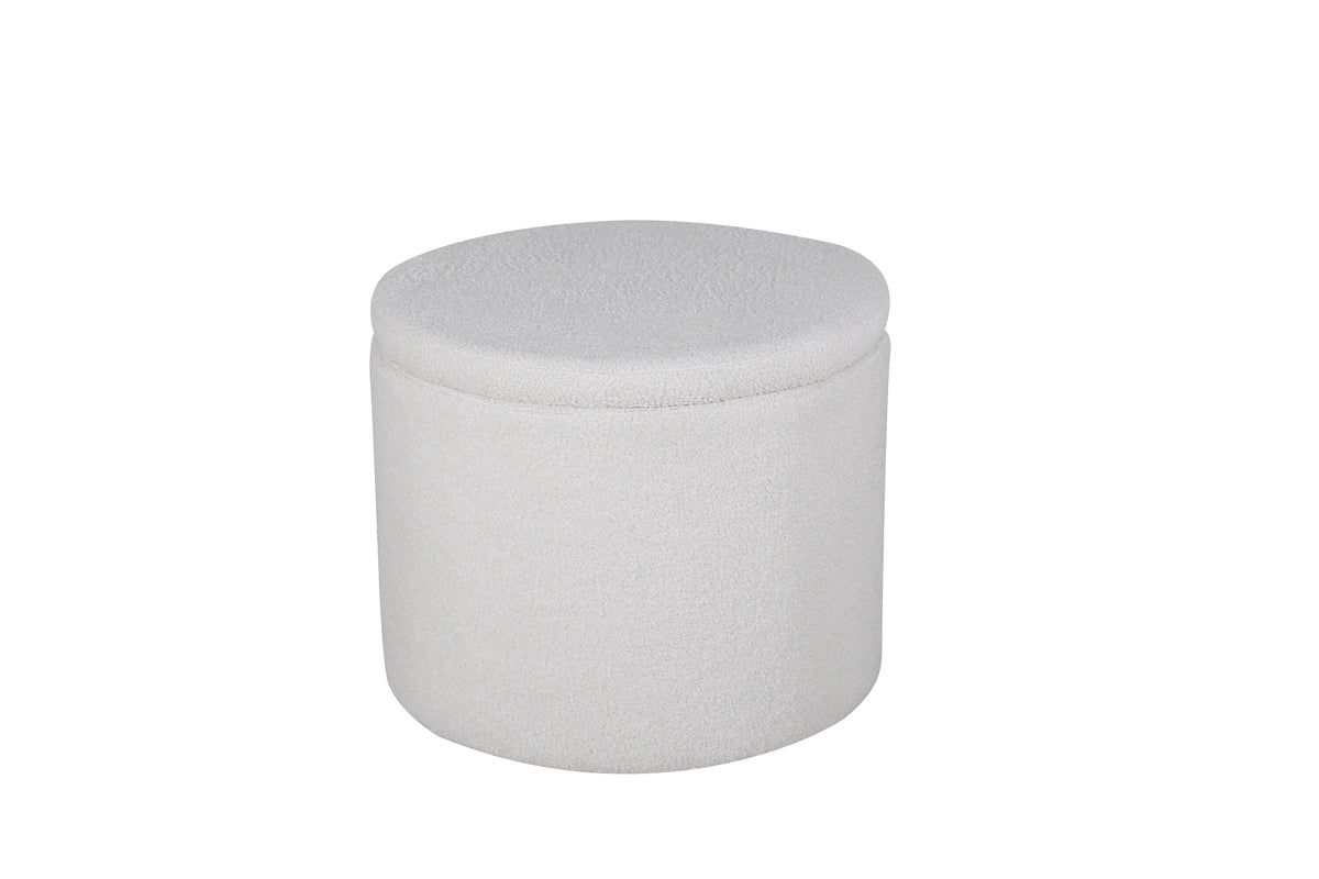 Dunken sittpuff benvit teddy