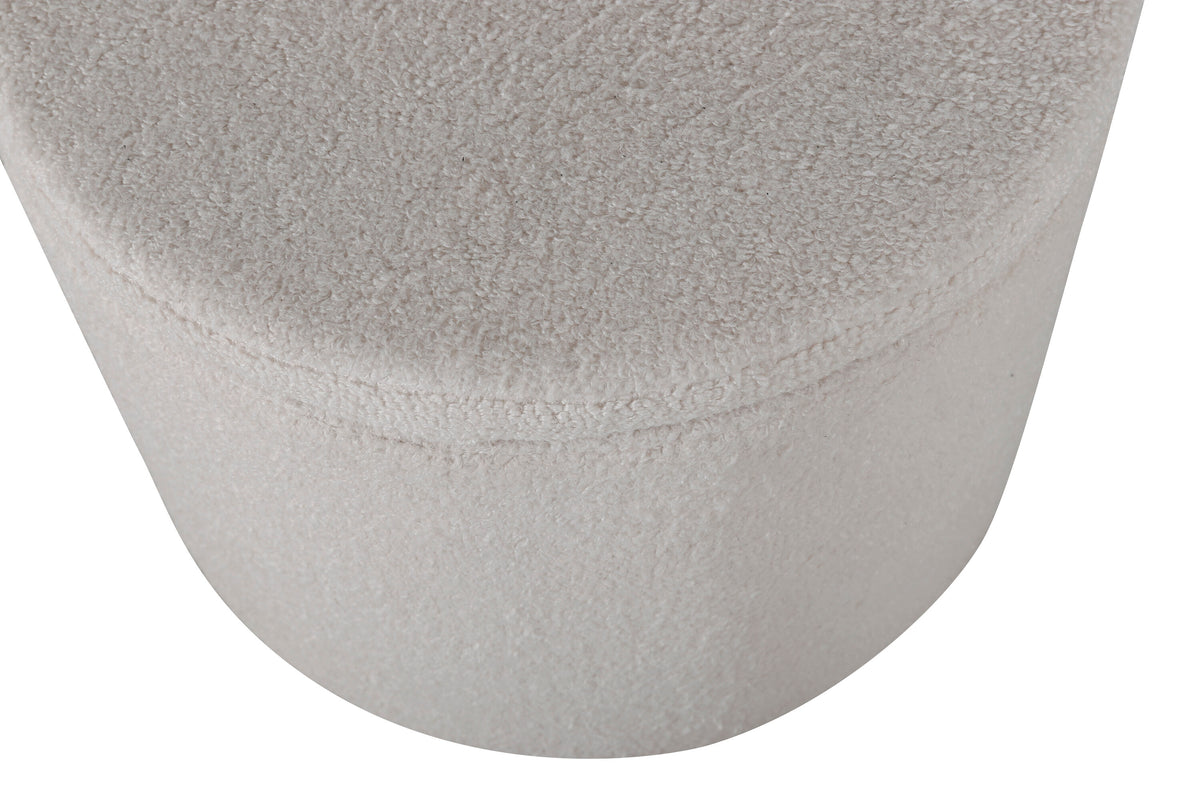 Dunken sittpuff benvit teddy